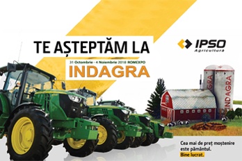 IPSO AGRICULTURĂ ADUCE LA INDAGRA CELE MAI REPREZENTATIVE UTILAJE DIN PORTOFOLIU